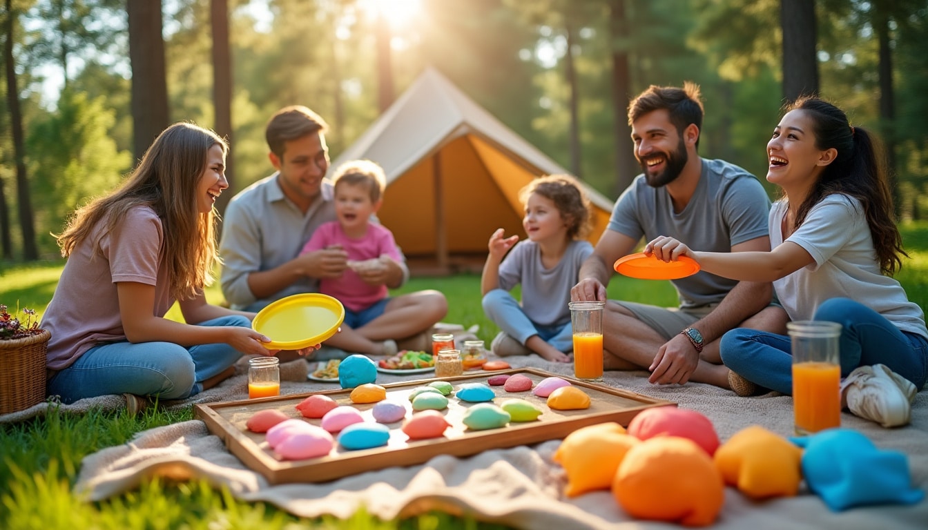 découvrez notre sélection de jeux de plein air faciles à emporter pour animer votre ambiance camping ! profitez de moments de convivialité en famille ou entre amis avec des activités ludiques et accessibles, idéales pour égayer vos journées en pleine nature.
