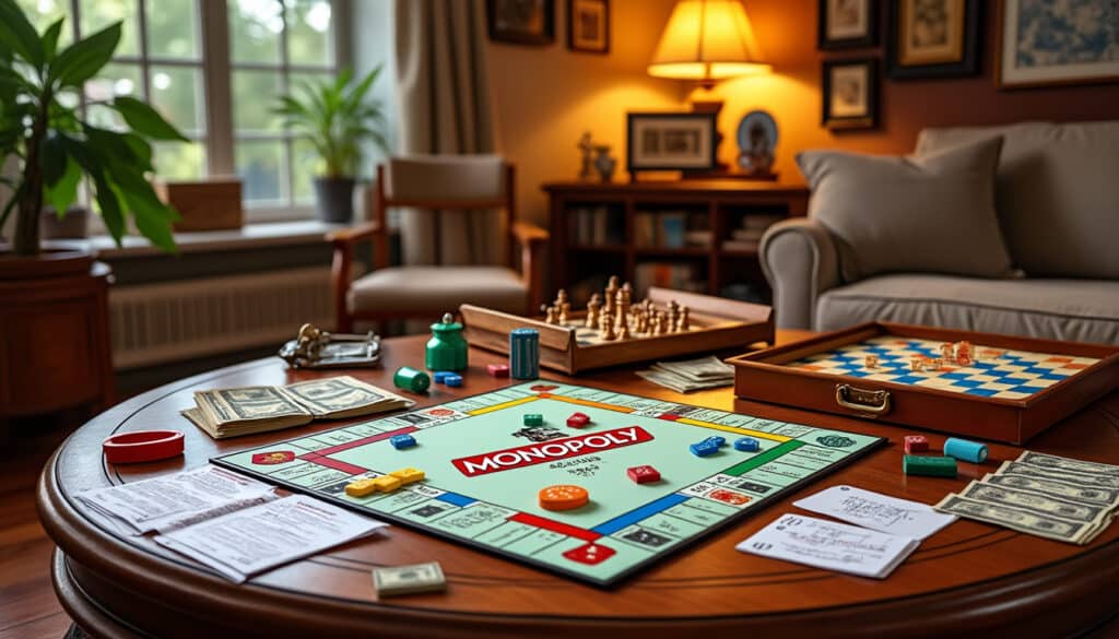découvrez les classiques intemporels des jeux d’intérieur comme monopoly, scrabble et bien d'autres. plongez dans l'univers des jeux légendaires qui réunissent famille et amis pour des heures de divertissement et de stratégie.