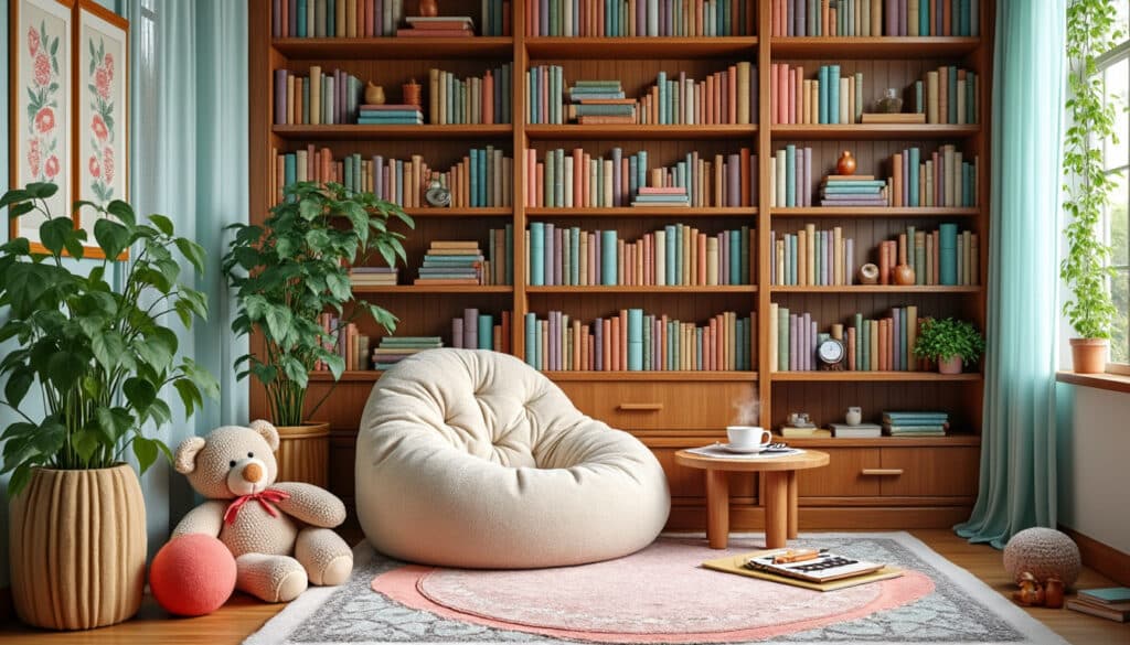transformez votre espace avec un coin lecture et jeux d’intérieur, conçu pour favoriser la détente. découvrez des astuces pratiques pour aménager un lieu convivial et apaisant où petits et grands pourront s’évader entre livres et jeux.