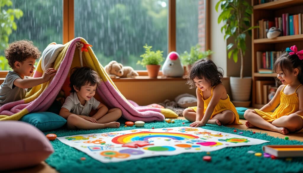 découvrez des idées créatives de jeux d'intérieur pour divertir vos enfants lors des jours de pluie. ces activités ludiques et éducatives les aideront à s'amuser tout en développant leur imagination et leur esprit d'équipe.