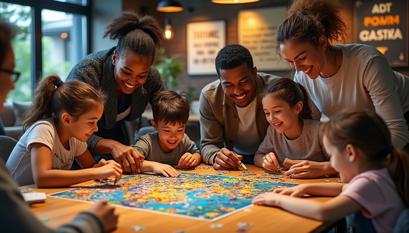 découvrez comment les jeux d'intérieur en équipe peuvent renforcer les liens entre les membres de votre groupe. encouragez la collaboration et la cohésion autour de défis amusants et stimulants, idéaux pour favoriser l'esprit d'équipe et améliorer les relations interpersonnelles.