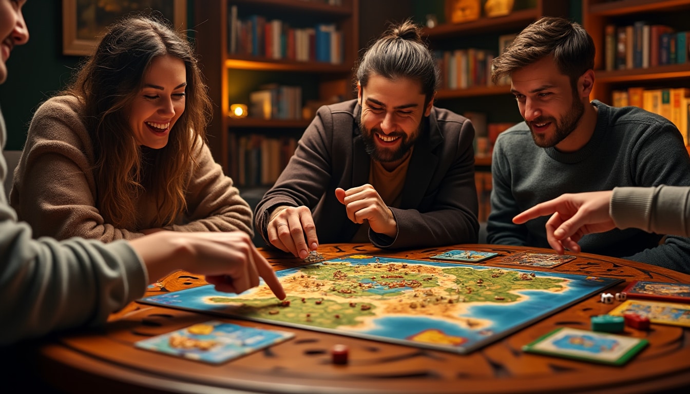 découvrez les jeux de table incontournables pour tous les passionnés de stratégie. plongez dans des expériences de jeu captivantes qui mettront votre réflexion et vos compétences à l'épreuve. parfait pour des soirées entre amis ou en famille, ces jeux vous promettent des heures de divertissement stratégique !