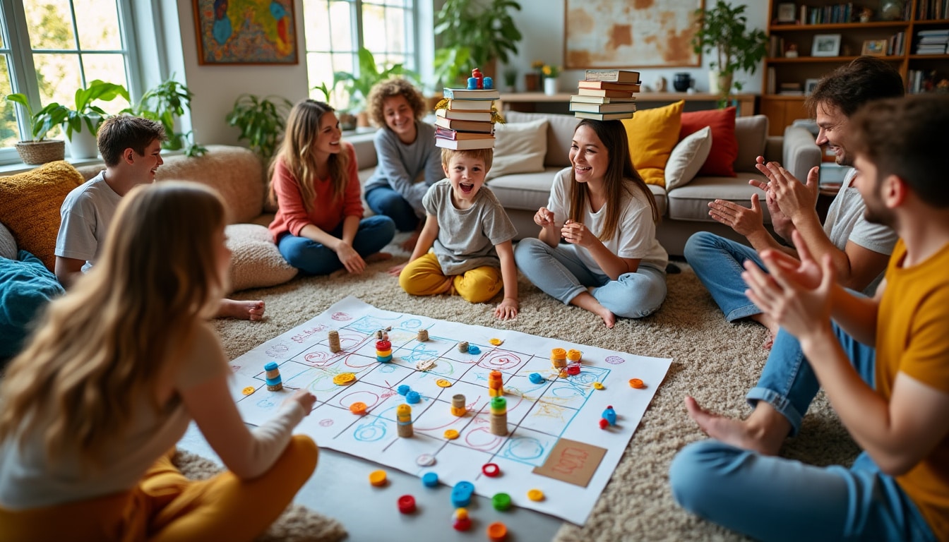 découvrez une sélection des meilleurs jeux d'intérieur à jouer sans matériel ou presque ! amusez-vous avec des activités simples et divertissantes, idéales pour passer du temps en famille ou entre amis, tout en restant à l'intérieur.