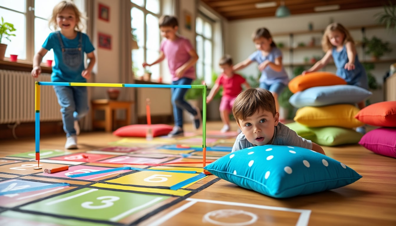 découvrez cinq grands classiques de la récréation à adapter pour des jeux en intérieur, tels que l'élastique et la marelle. amusez vos enfants avec des activités ludiques et créatives qui raviveront la magie de la récréation, peu importe le temps qu'il fait !