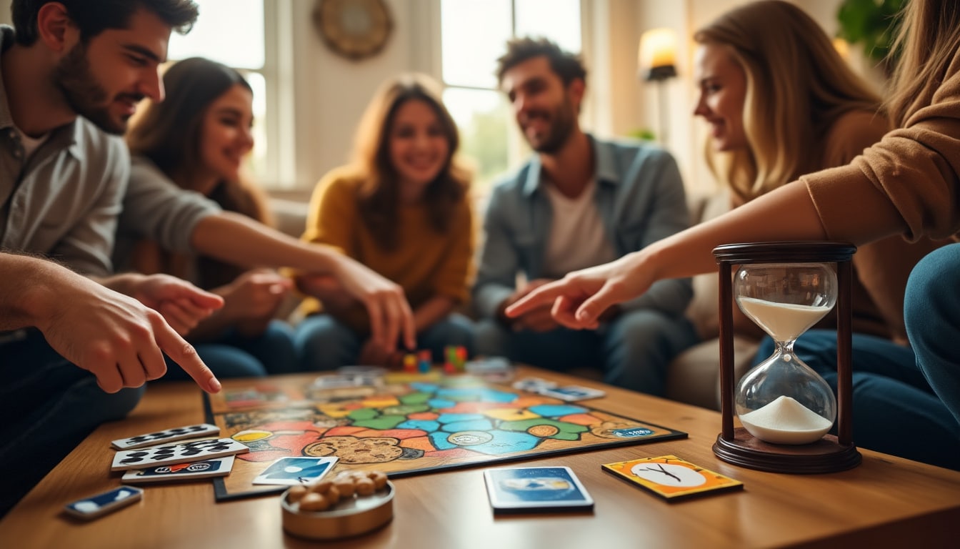 découvrez comment sélectionner le jeu de société idéal en fonction de la durée de la partie. que vous ayez quelques minutes ou plusieurs heures, nos conseils vous aideront à trouver le jeu qui convient à vos envies et à vos attentes. ne laissez plus le temps déterminer le plaisir du jeu !