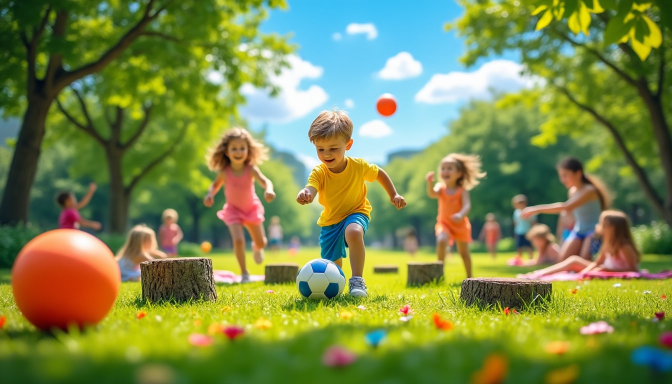 découvrez des idées amusantes de jeux de plein air à réaliser avec un simple ballon ! que ce soit pour animer une fête d'anniversaire, une sortie en famille ou un après-midi entre amis, ces activités simples et créatives raviront petits et grands. amusez-vous tout en restant actif en profitant des bienfaits du plein air.