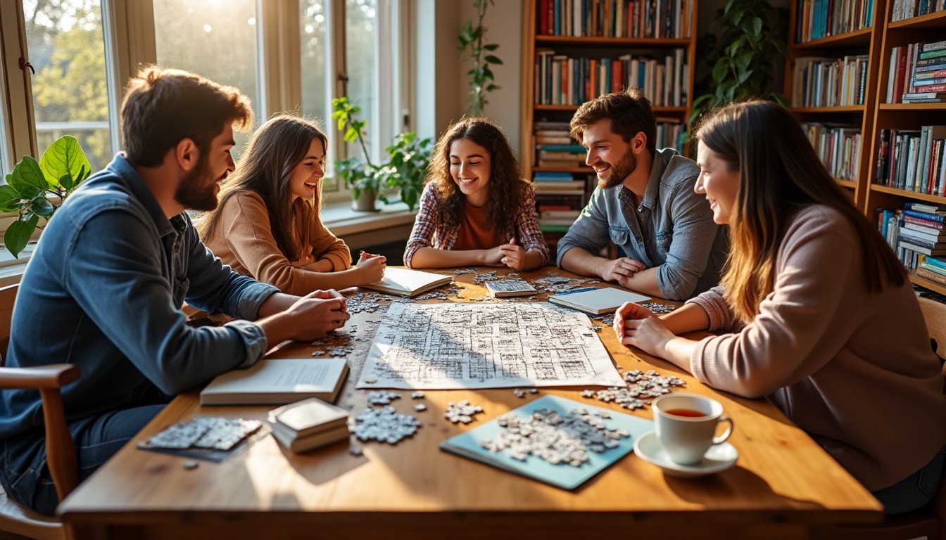 découvrez une sélection captivante de jeux d’énigmes et de logique qui transformeront votre après-midi en un défi cérébral stimulant. parfait pour les amateurs de casse-têtes et ceux qui souhaitent aiguiser leur esprit tout en s’amusant.