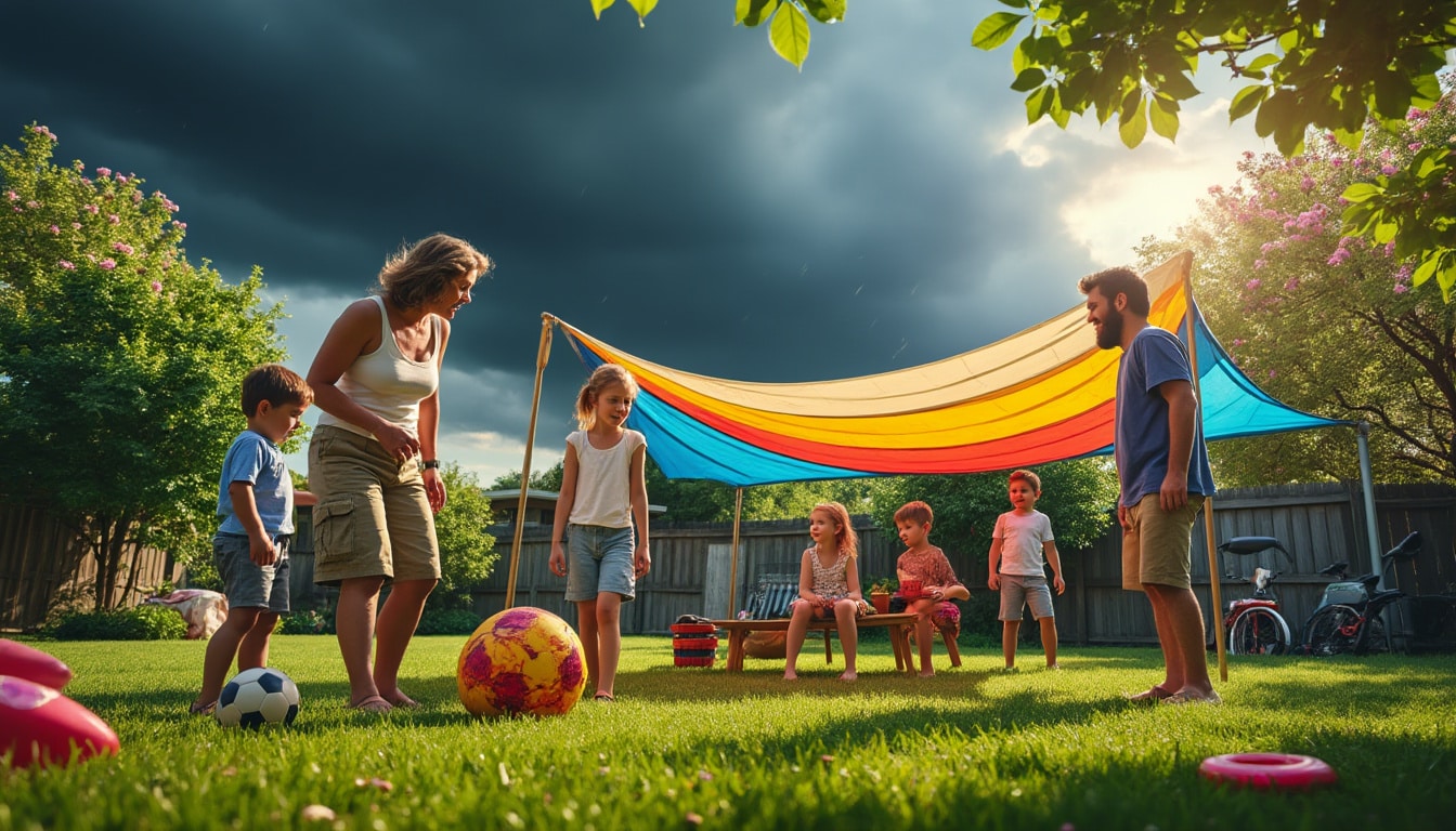 découvrez des astuces pratiques pour adapter vos jeux d'extérieur face aux caprices de la météo. préparez-vous à divertir vos enfants en toute condition, que ce soit sous la pluie ou par temps venteux, et assurez une expérience ludique inoubliable !