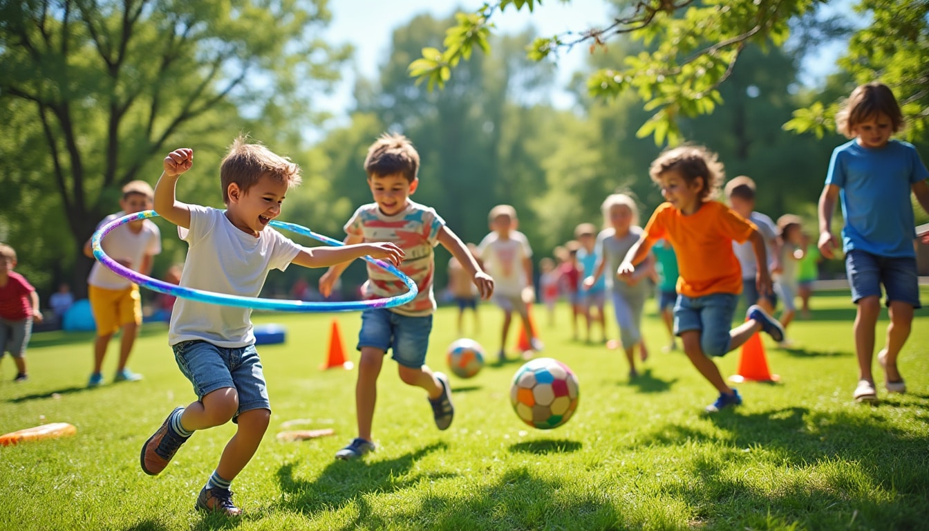 découvrez des idées créatives pour jouer en plein air en utilisant du matériel de sport détourné, comme des cerceaux et des plots. transformez votre espace extérieur en un terrain de jeu ludique et amusant avec des activités originales adaptées à tous les âges.