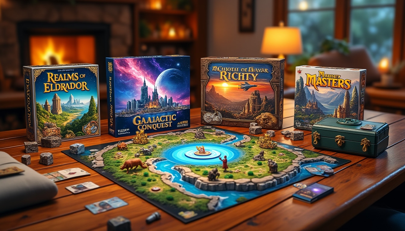 découvrez cinq jeux de plateau captivants qui allient gestion de ressources et stratégie. idéaux pour les amateurs de défis intellectuels, ces jeux vous plongeront dans des univers fascinants où chaque décision compte. parfait pour les soirées en famille ou entre amis !