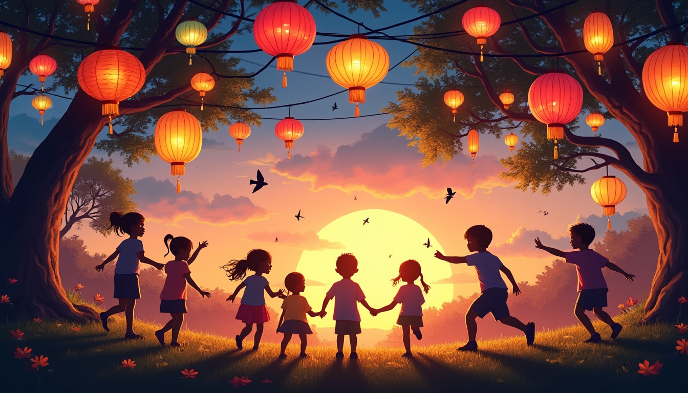 découvrez l'univers enchanteur des jeux d'extérieur au crépuscule, où lampions scintillants, jeux d'ombres fascinants et lanternes chaleureuses créent une ambiance magique. parfait pour des soirées conviviales en famille ou entre amis.