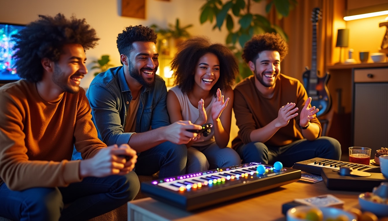 découvrez l'univers captivant des jeux musicaux en coopération où l'harmonie se crée à plusieurs. unissez vos talents, partagez des moments de complicité et vivez l'expérience unique de jouer ensemble sur des partitions rythmées et entraînantes. préparez-vous à mettre en avant votre esprit d'équipe tout en vous amusant !
