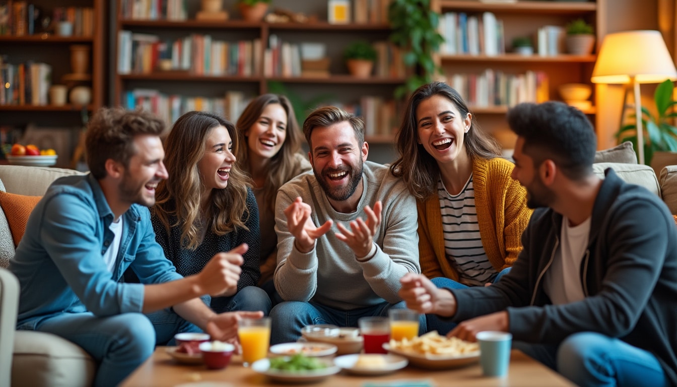 découvrez des jeux de mimes et de devinettes qui garantiront une ambiance conviviale et amusante lors de vos soirées entre amis ou en famille. mettez vos talents d'acteur à l'épreuve et amusez-vous à deviner les mots et expressions à travers des gestes hilarants !