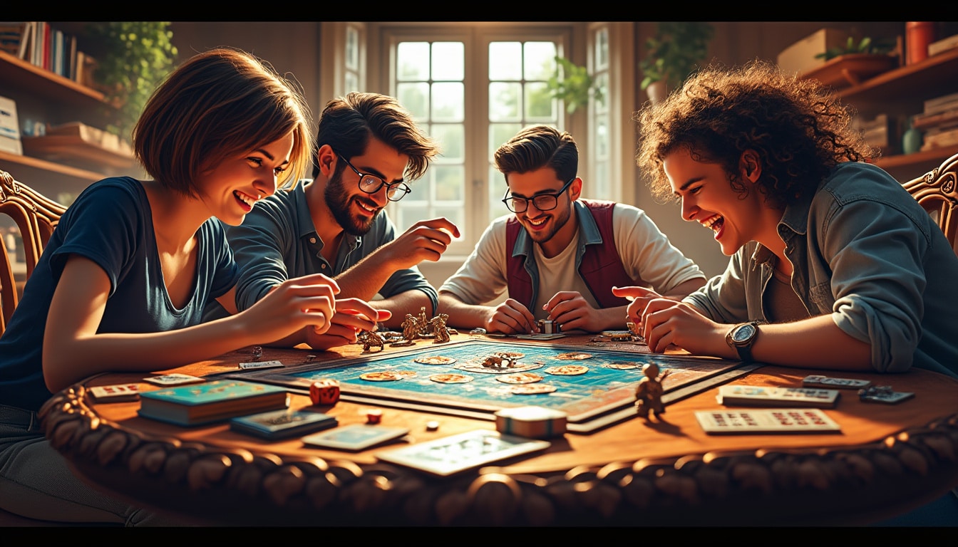 découvrez des jeux de plateau captivants qui stimulent la créativité, la stratégie et le travail collectif. idéaux pour rassembler vos équipes, ces jeux favorisent des interactions enrichissantes et développent des compétences essentielles tout en s'amusant. transformez vos séances de loisir en véritables expériences de partage et de dynamisme.